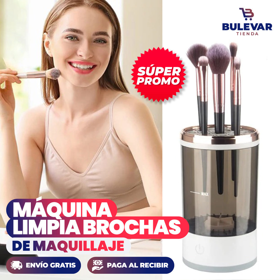 MÁQUINA LIMPIADORA DE BROCHAS DE MAQUILLAJE