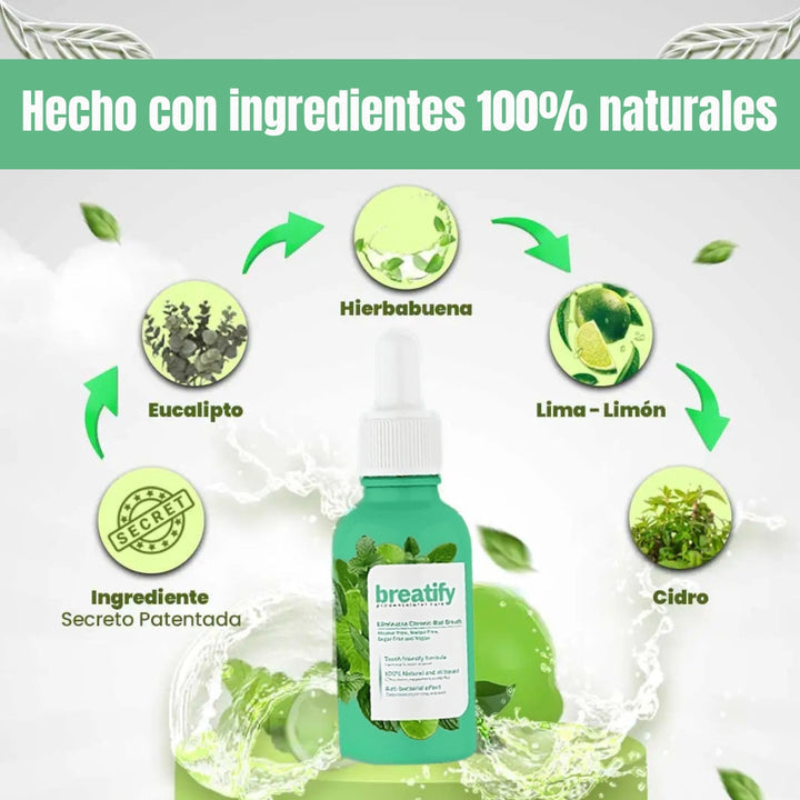 🍃Breatify® Gotas para Eliminar el Mal Aliento 🦠